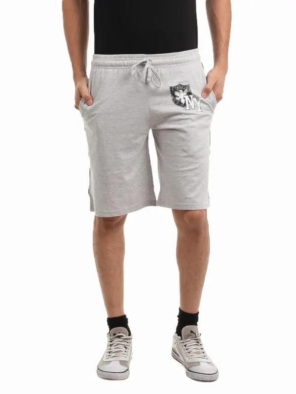 Hanes Men Grey Melange Shorts