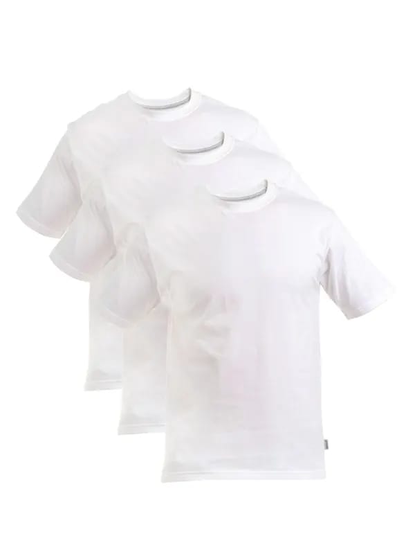 Hanes Men White Pack of 3 T-shirts