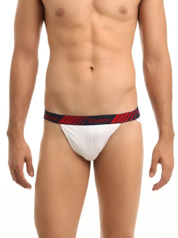Hanes Men White Premium String Bikini Briefs
