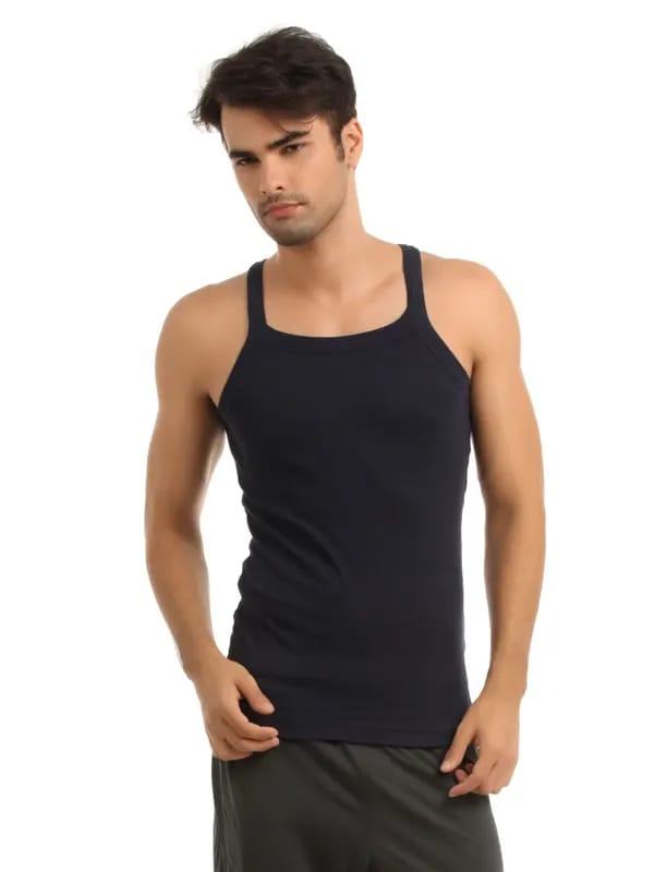 Hanes Men Navy Blue Innerwear Vest