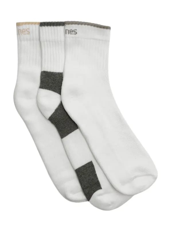 Hanes Men Pack Of 3 White Cushion Max Crew Socks