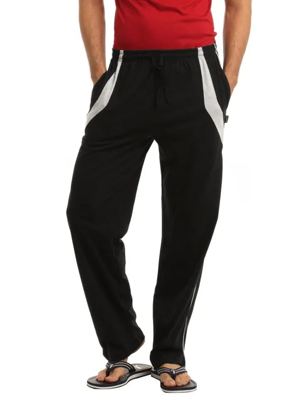 Hanes Men Black Relaxed Sports Pants