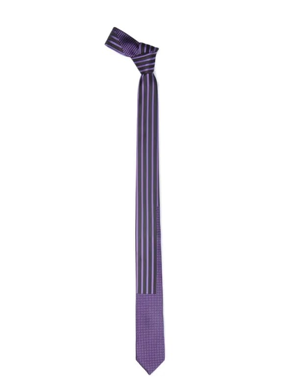 Parx Men Black and Purple Tie