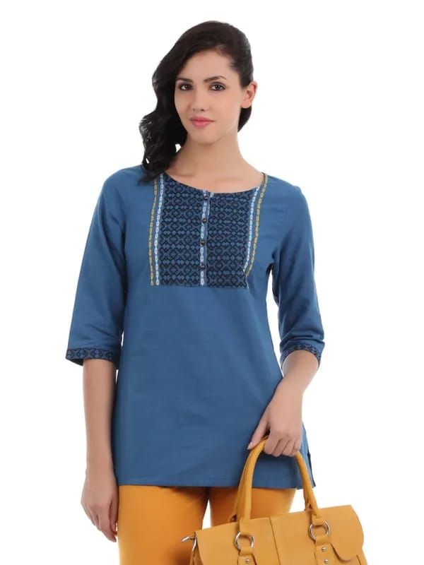 Aurelia Women Blue Kurti