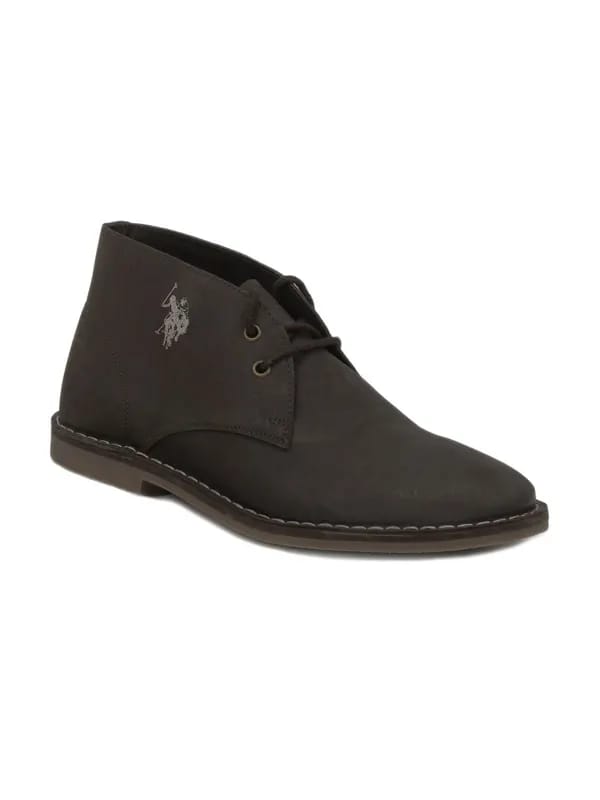 U.S. Polo Assn. Men Brown Ankle Shoes