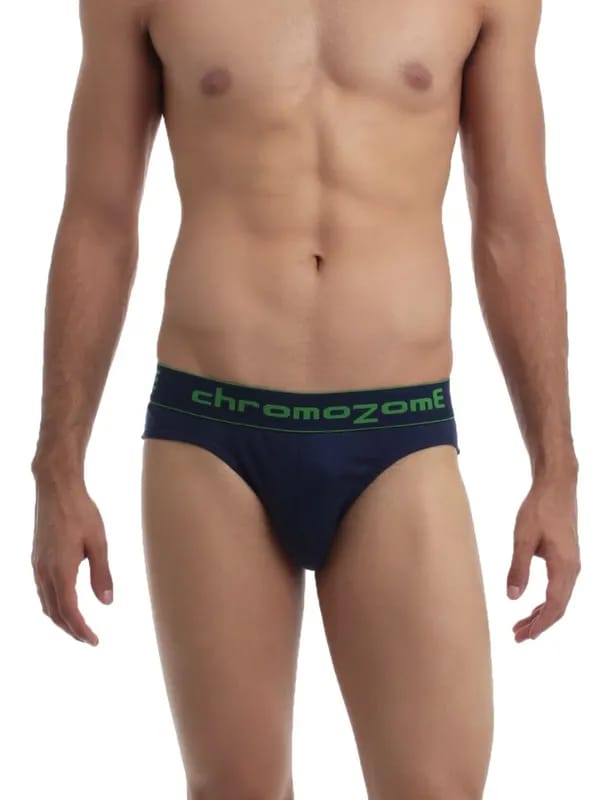 Chromozome Men Navy Blue Brief