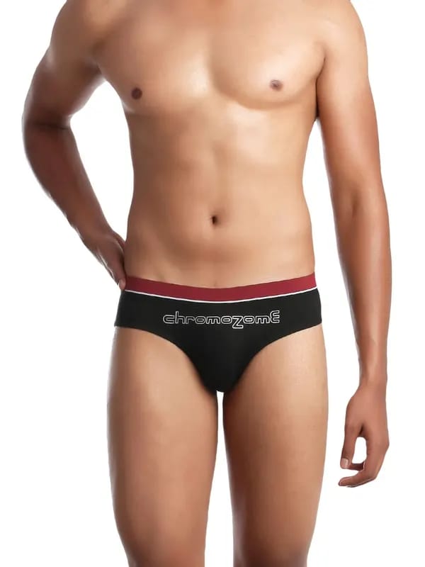 Chromozome Men Black Briefs