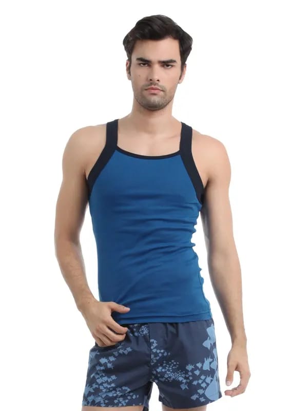 Chromozome Men Blue Innerwear Vest