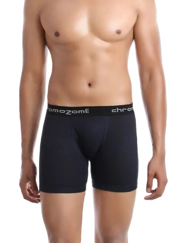 Chromozome Men Navy Blue Trunks
