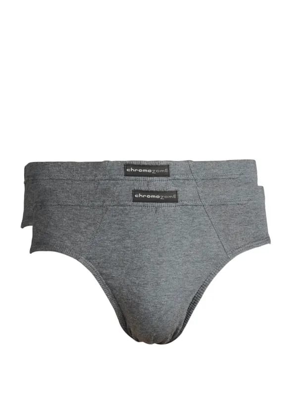 Chromozome Men Charcoal Pack of 2 Briefs