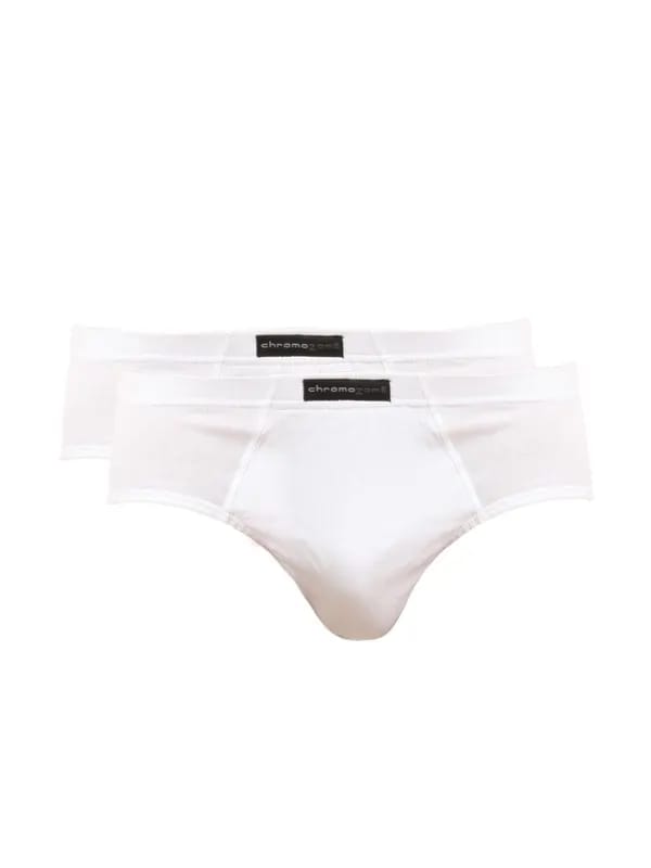 Chromozome Men White Pack of 2 Briefs