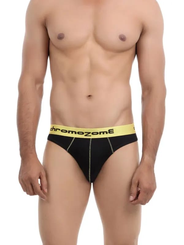 Chromozome Men Black Briefs