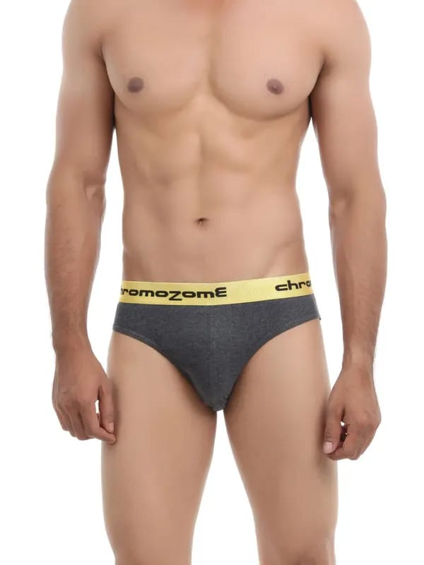 Chromozome Men Grey Briefs