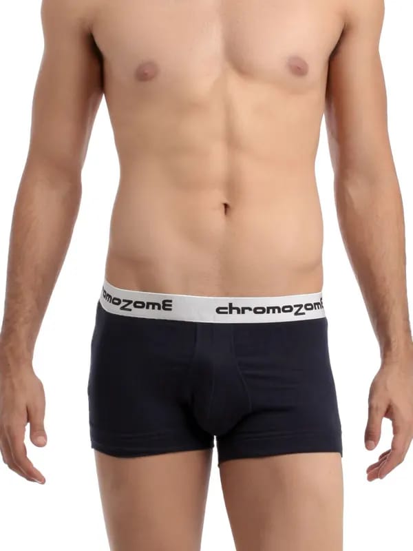 Chromozome Men Navy Blue Trunks