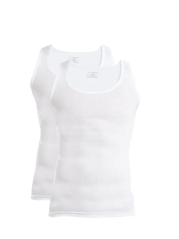 Chromozome Men White Pack of 2 Innerwear Vests