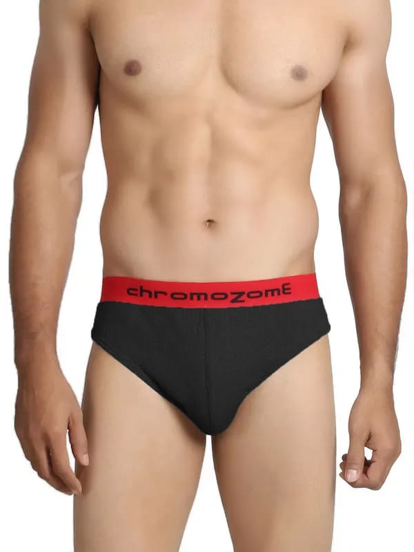Chromozome Men Black Briefs