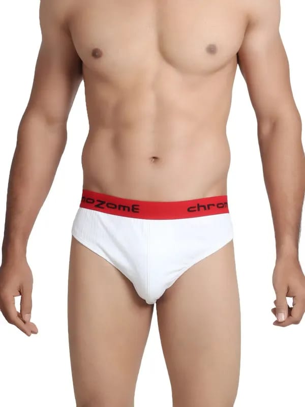 Chromozome Men White Briefs