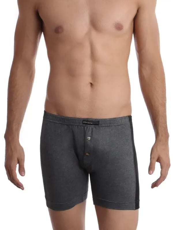 Chromozome Men Charcoal Grey & Black Trunks