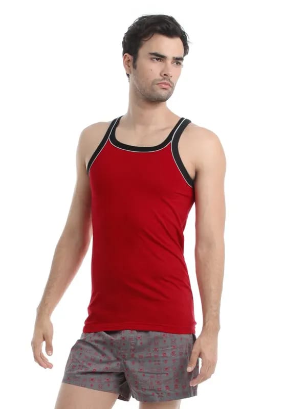 Chromozome Men Red Innerwear Vest