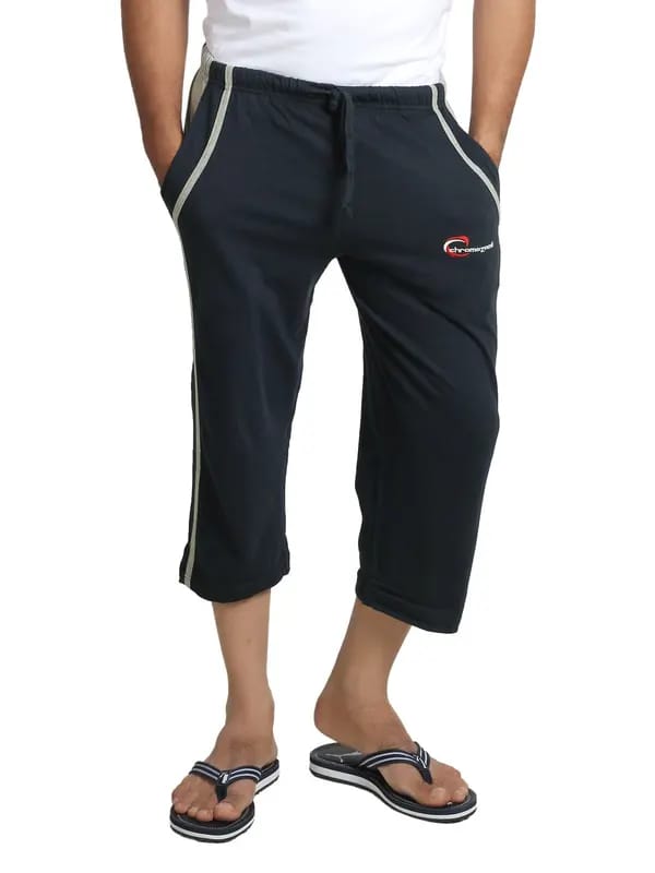 Chromozome Men Navy Blue Lounge Shorts