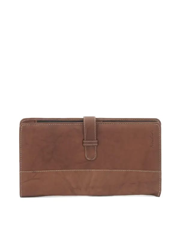 New Hide Men Brown Passport Holder