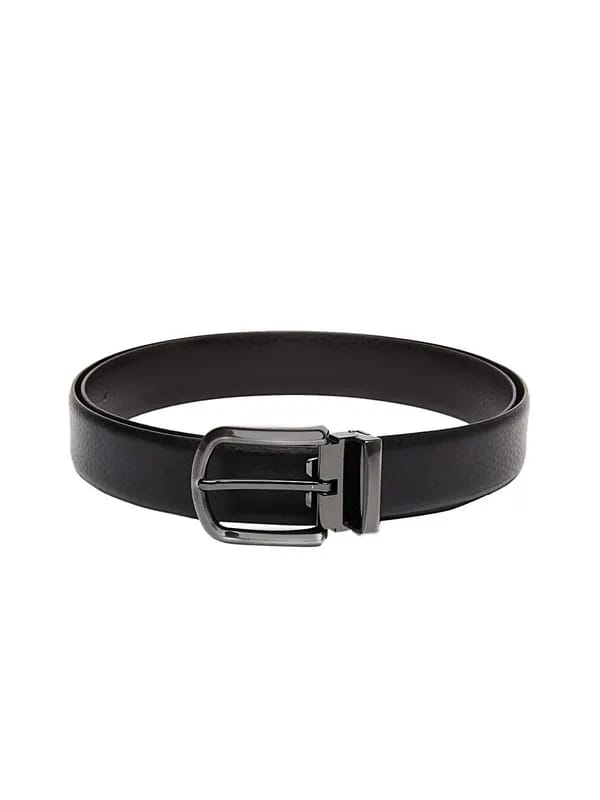 New Hide Men Black & Brown Reversible Belt