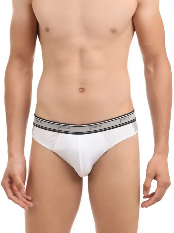 Parx Men White Briefs