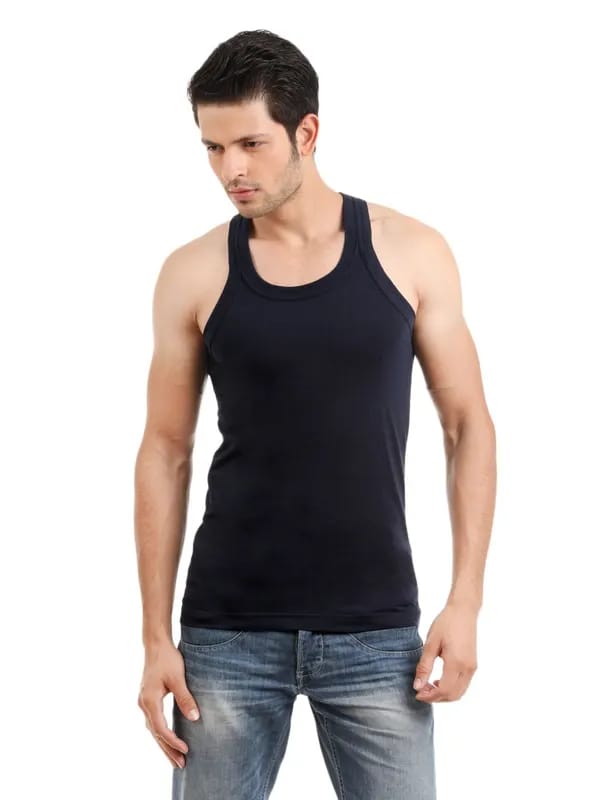 Parx Men Navy Blue Vest
