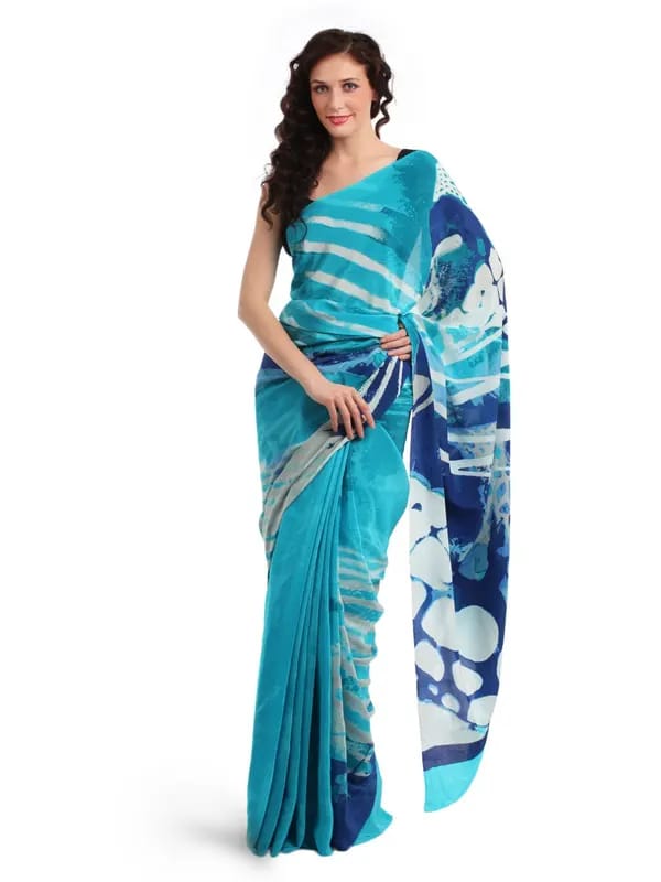 Satya Paul Blue Saree