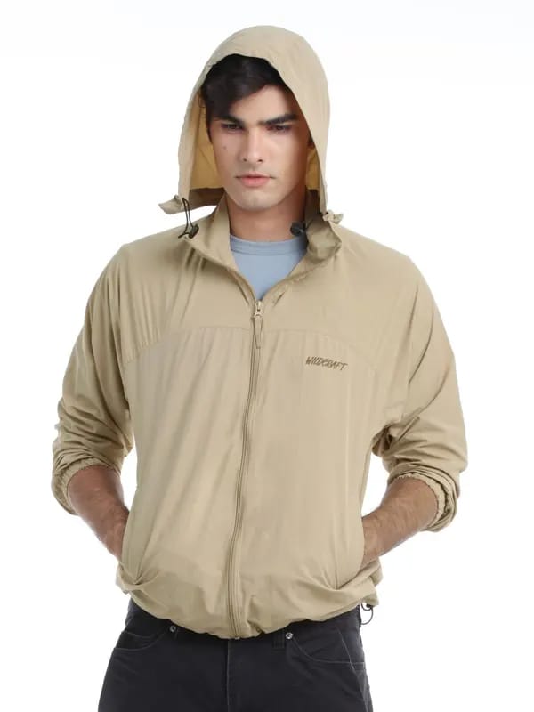 Wildcraft Men Beige Wind Cheater Jackets