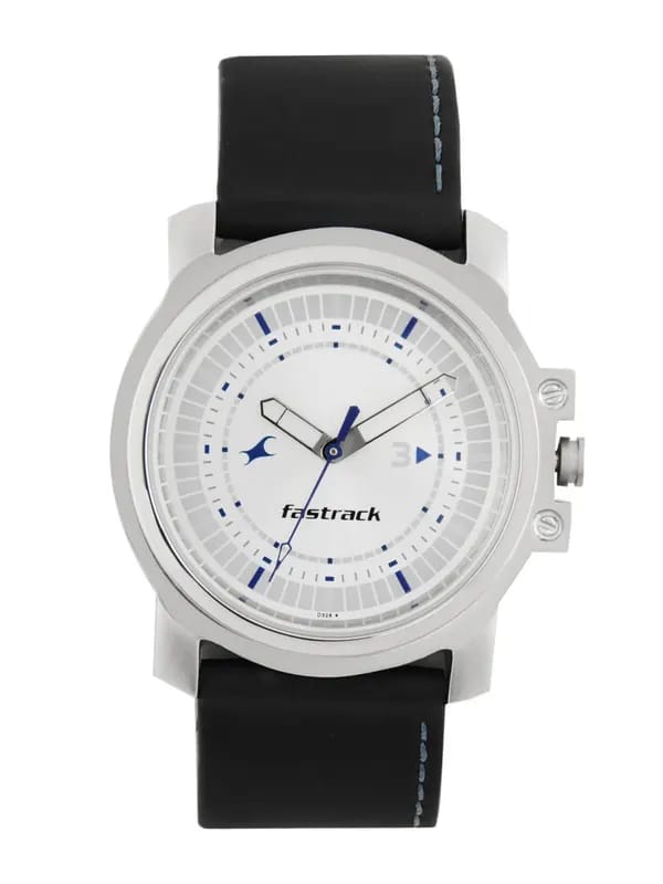 Fastrack Men Sliver-Toned Dial Watch NA3039sl01