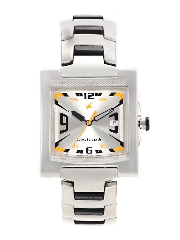 Fastrack Men Silver-Toned Dial Watch N1229SM04