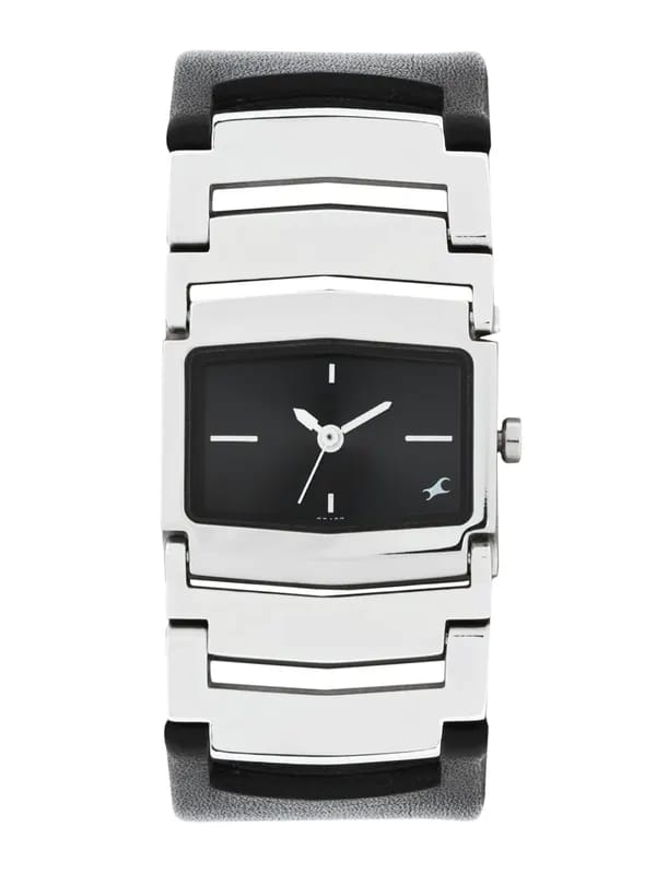 Fastrack Women Black Dial Watch 6062SL02