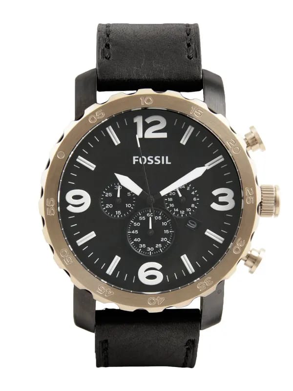 Fossil Men Black Dial Chronograph Watch JR1369