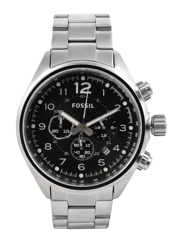 Fossil Men Black Dial Chronograph Watch CH2800