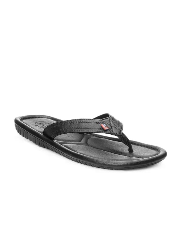 U.S. Polo Assn. Men Black Sandals