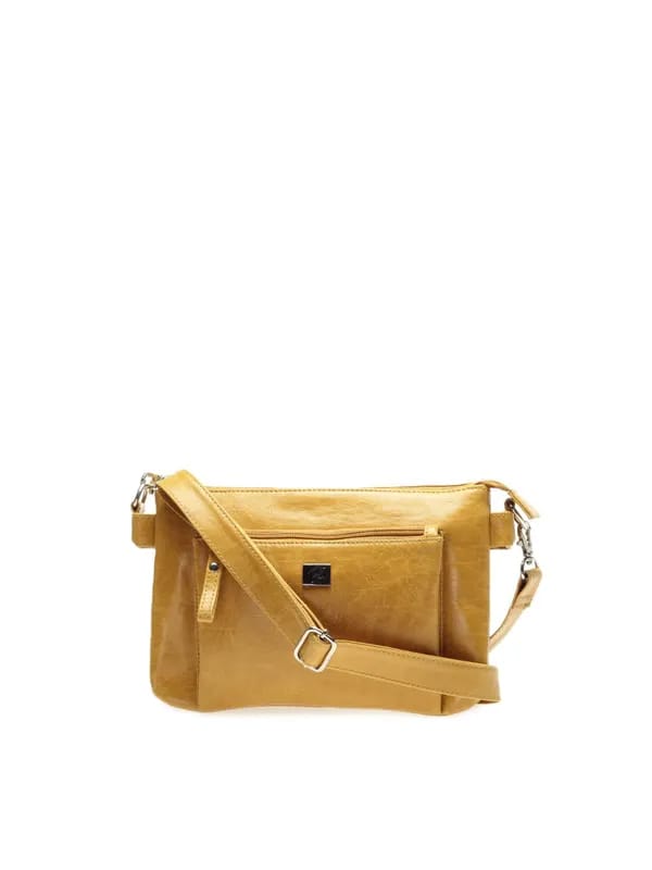 Nyk Women Mustard Biker Sling Bag