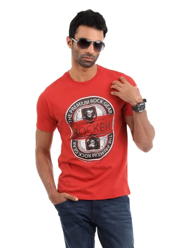 Myntra Men Red T-shirt