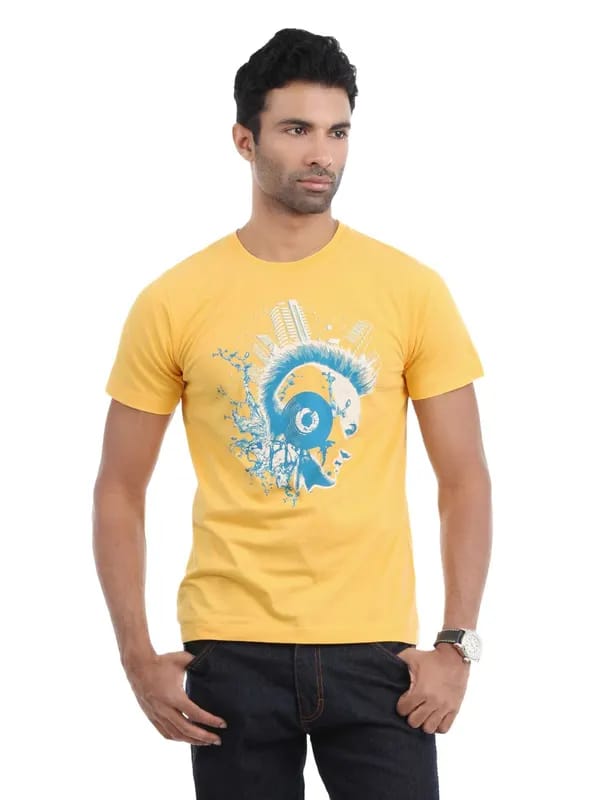 Myntra Men Yellow T-shirt