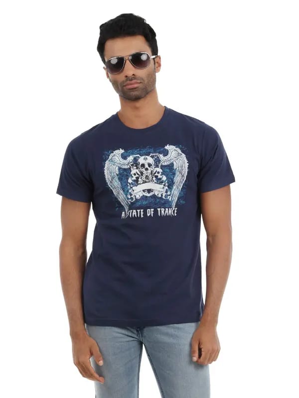 Myntra Men Blue T-shirt