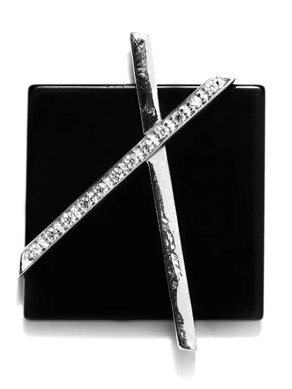 Lencia Black and Silver Pendant