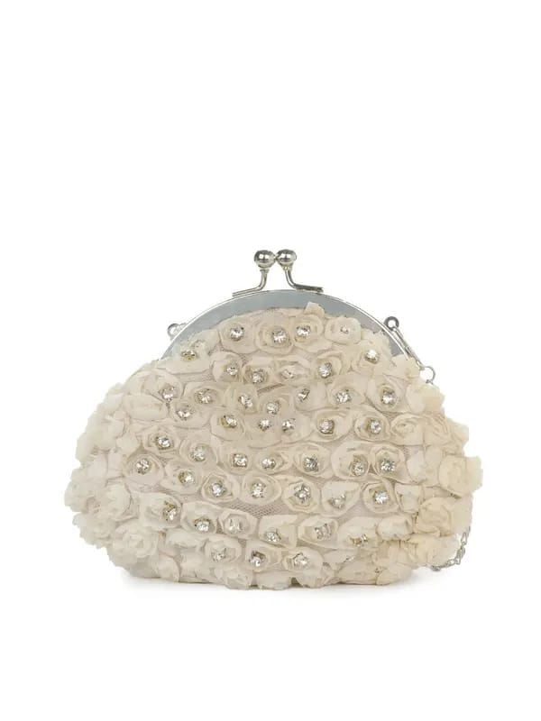 Mod'acc Women Off White Clutch
