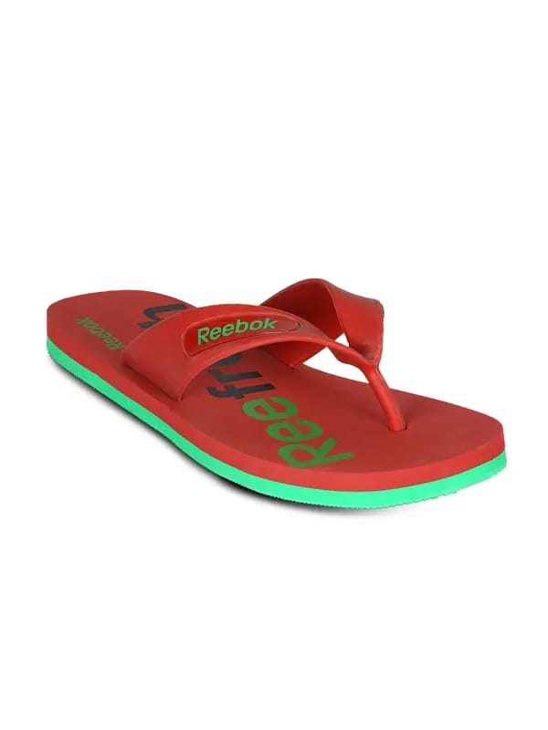 Reebok Men's Hanavi Red Green Flip Flop