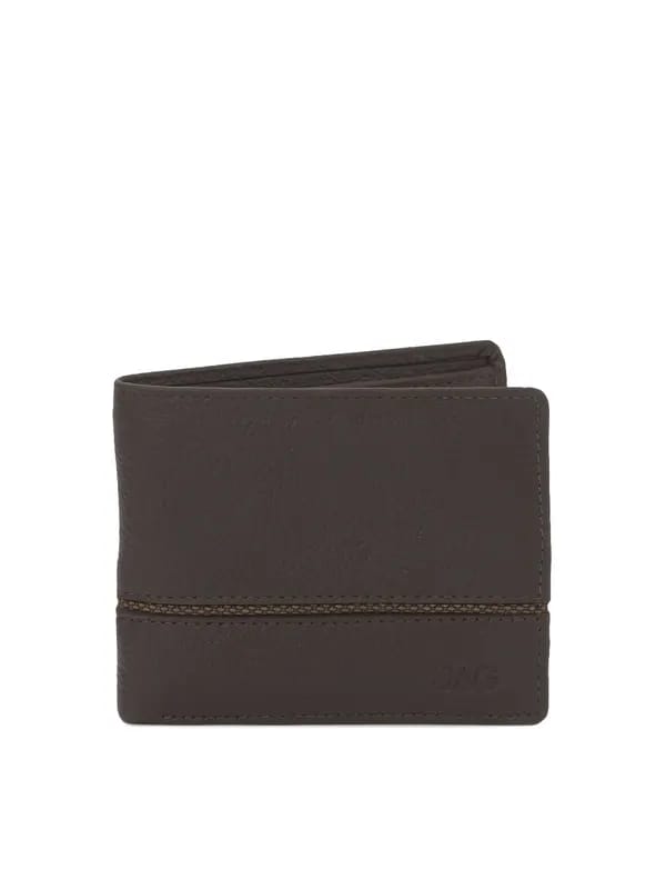 JAG Men Chocolate Brown Leather Wallet