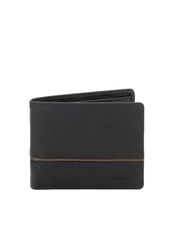 JAG Men Black Leather Wallet