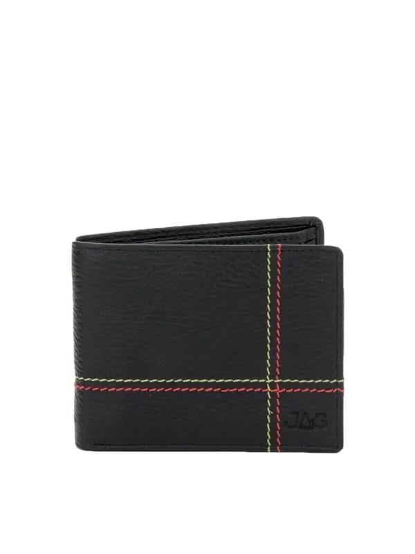 JAG Men Black Leather Wallet