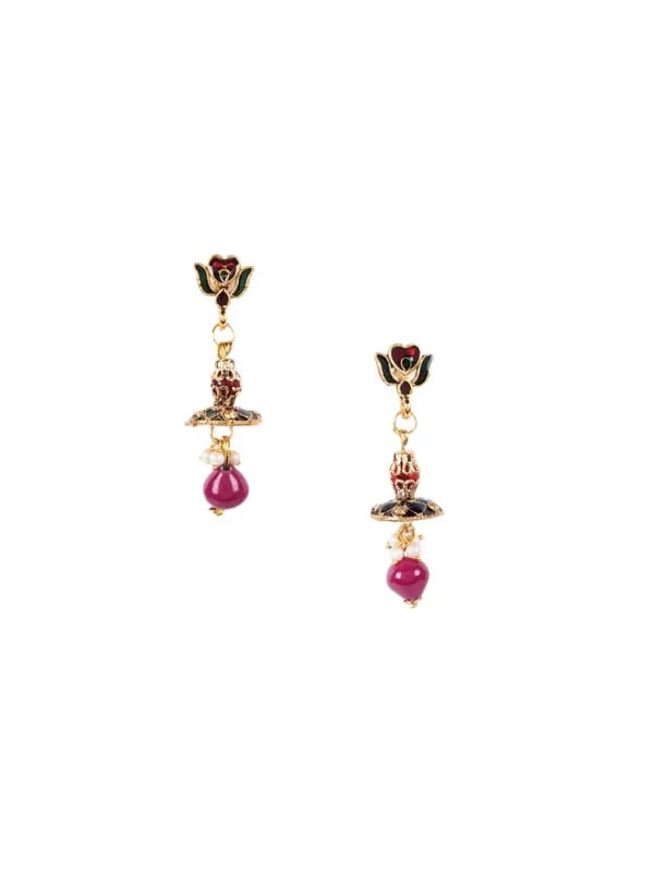 Adrika Red Earrings