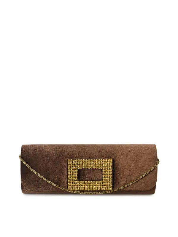 Rocia Women Brown Clutch