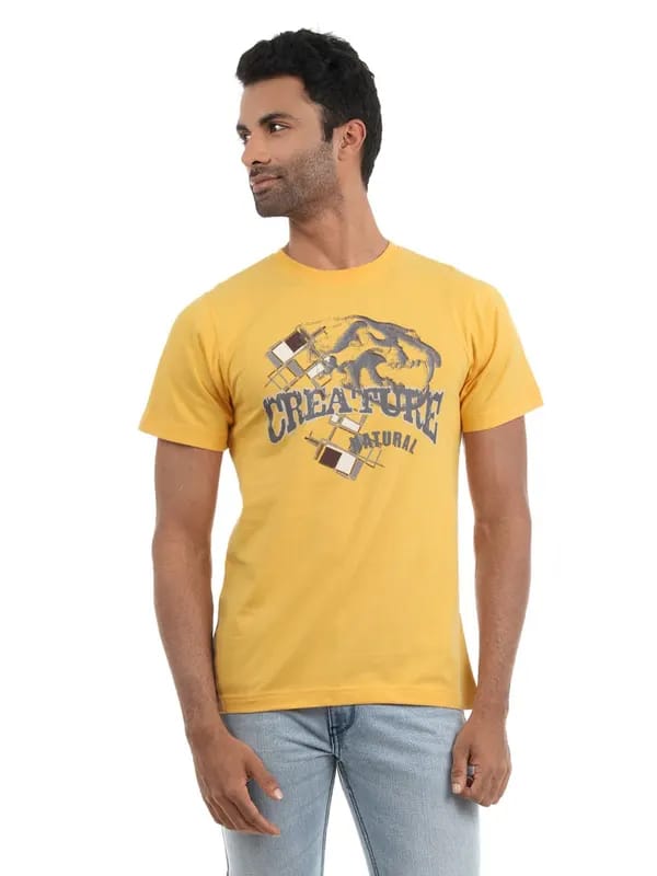 Myntra Men Yellow T-shirt