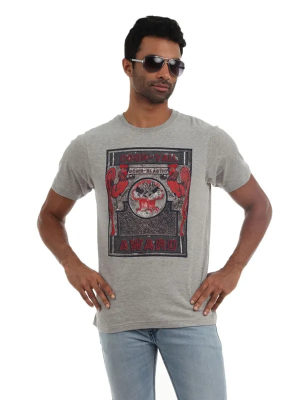 Myntra Men Grey T-shirt